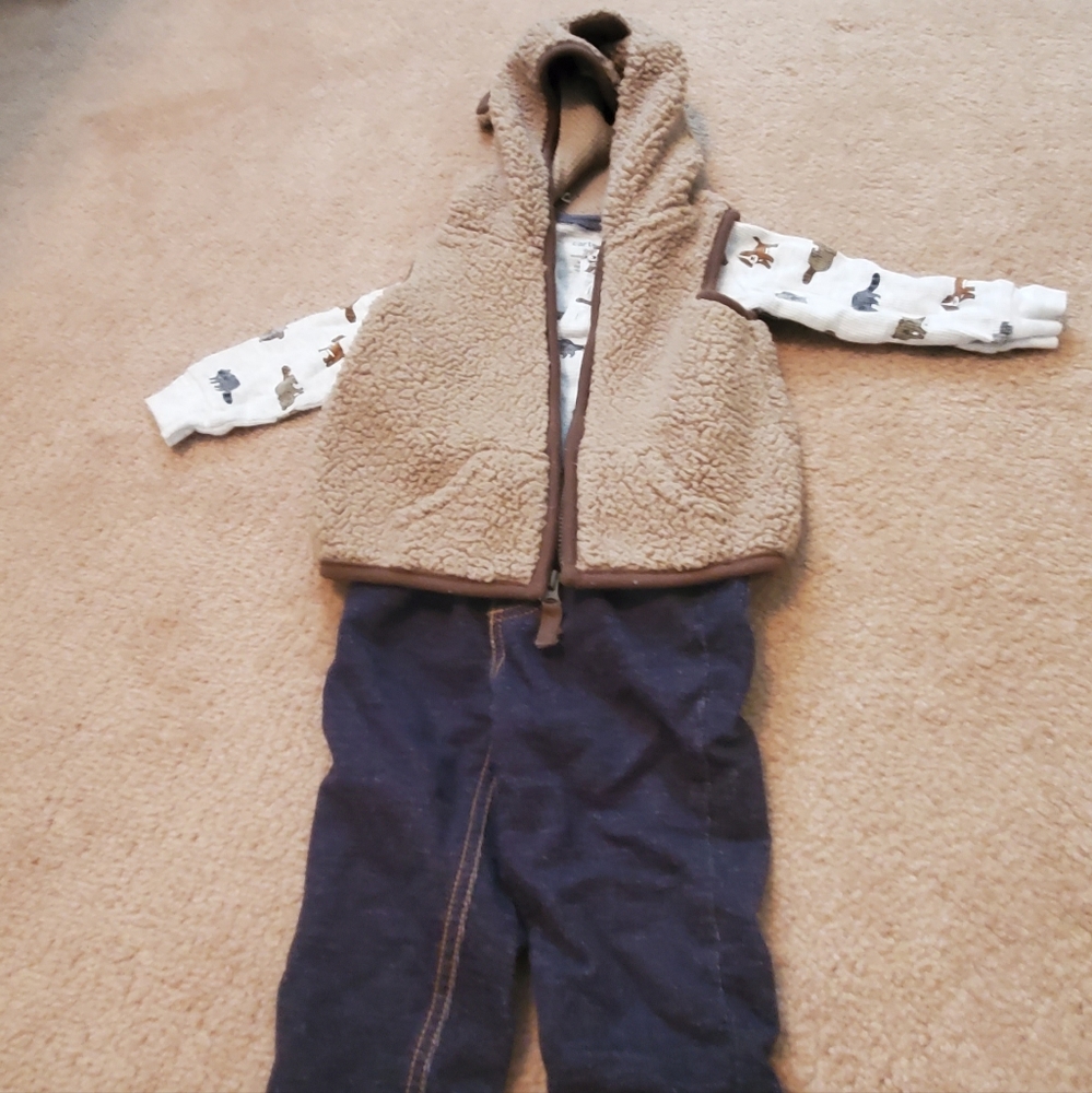3 piece set - Dogs onesuit